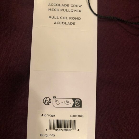 Alo Yoga Accolade Crew Neck Sweatshirt--Small NWT - Picture 4 of 4